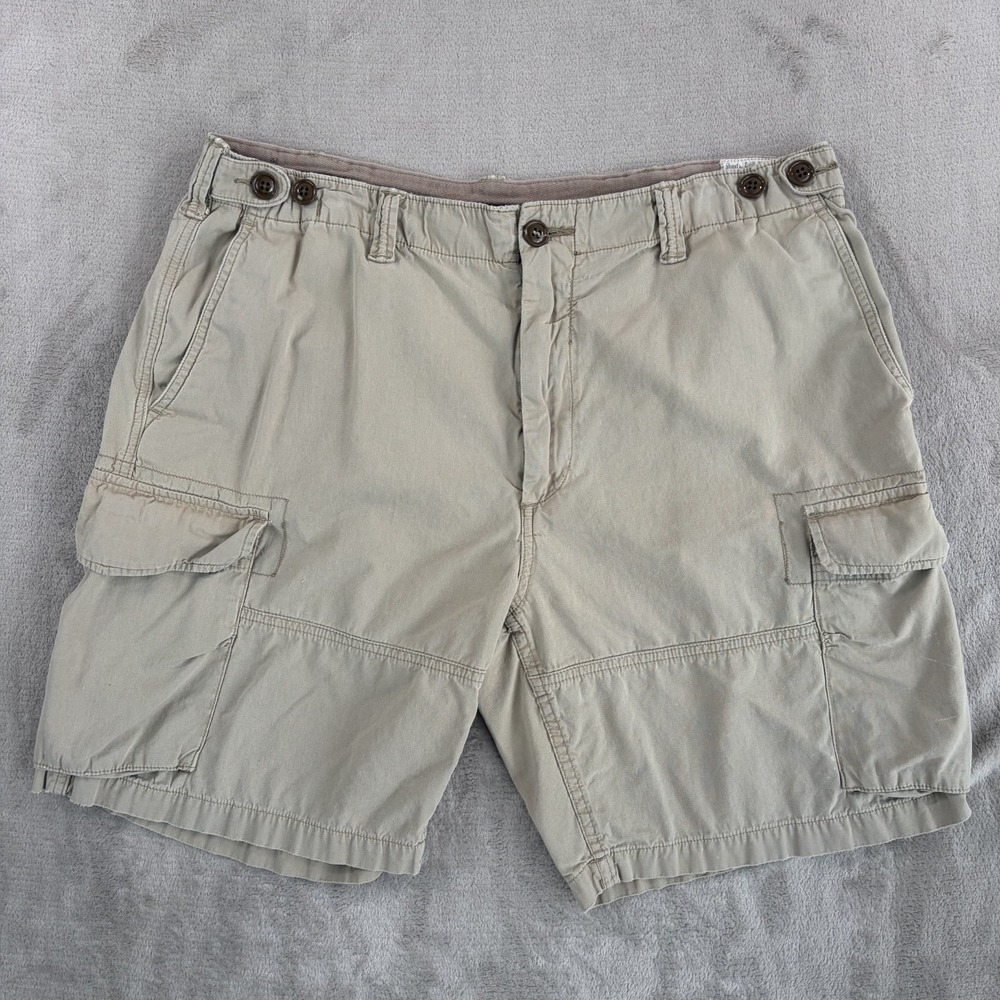 Vintage Polo Ralph Lauren Shorts Men 38 Brown Cargo Utility Surplus Military
